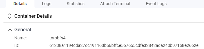 Tor obfs4 bridge on QNAP container id.