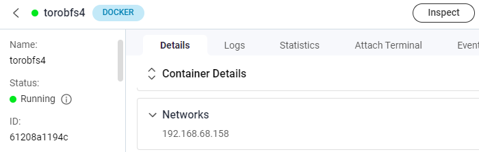 Tor obfs4 bridge on QNAP details.