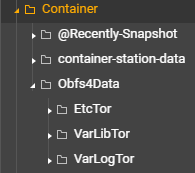 Tor obfs4 relay on QNAP file manager storage path.