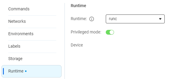 Tor Snowflake proxy on QNAP set runtime permission.