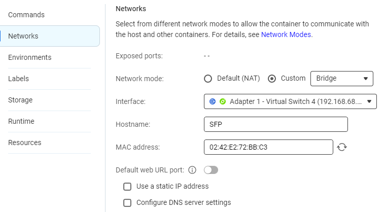 Tor Snowflake proxy on QNAP create network.